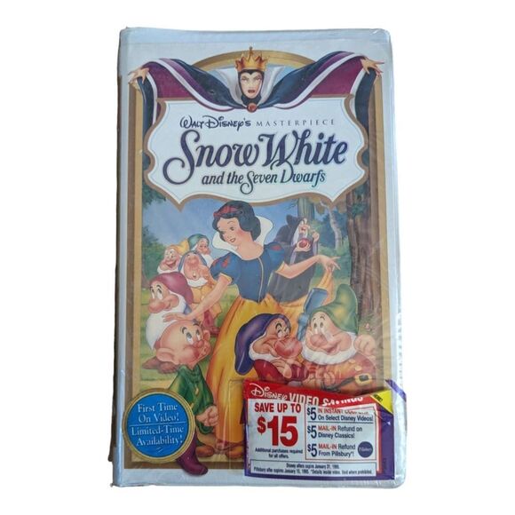 Sealed Disney Masterpiece Collection VHS Snow White and the Seven Dwarfs 1994 - Picture 1 of 2